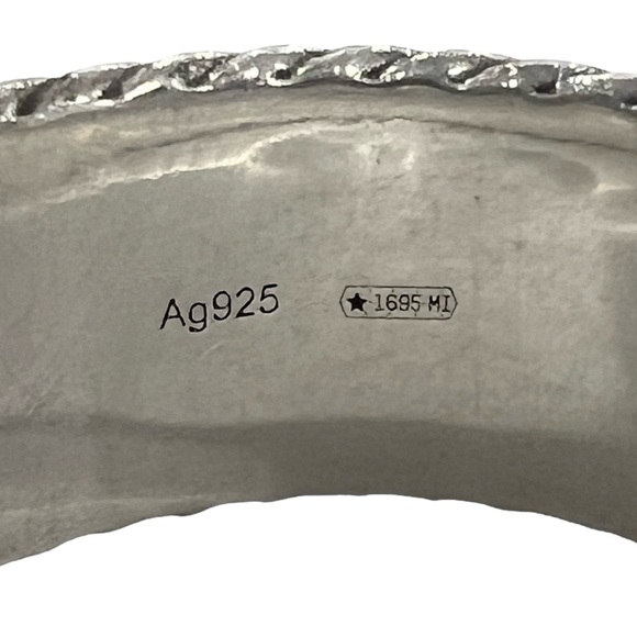 Gucci Marmont GG Braided Logo Silver Ring - Picture 5 of 7